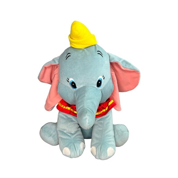 Disney Dumbo Plush Toy 16" Stuffed Animal W Yellow Hat Elephant Stuffed Animal - Picture 1 of 8